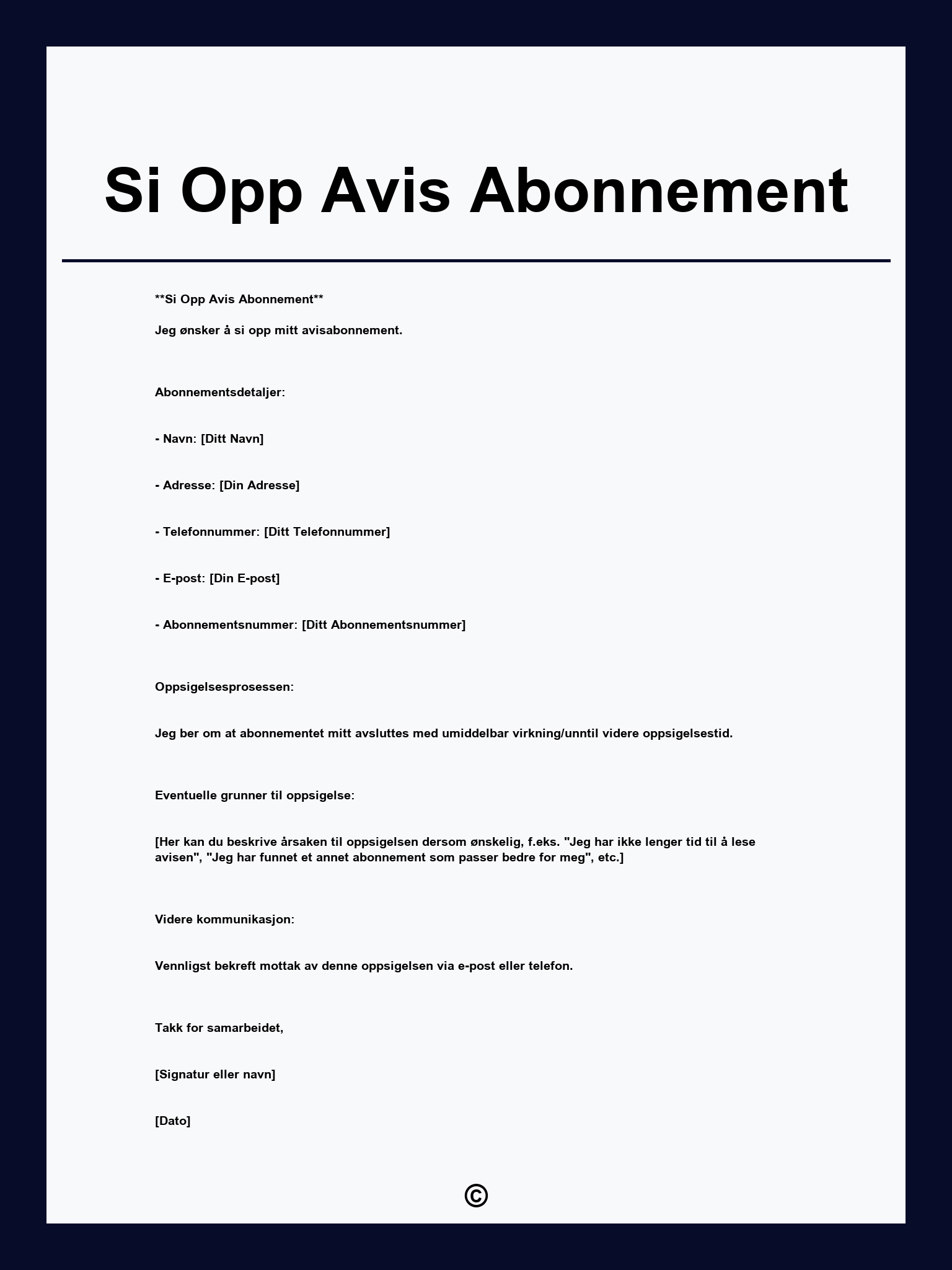 Si Opp Avis Abonnement